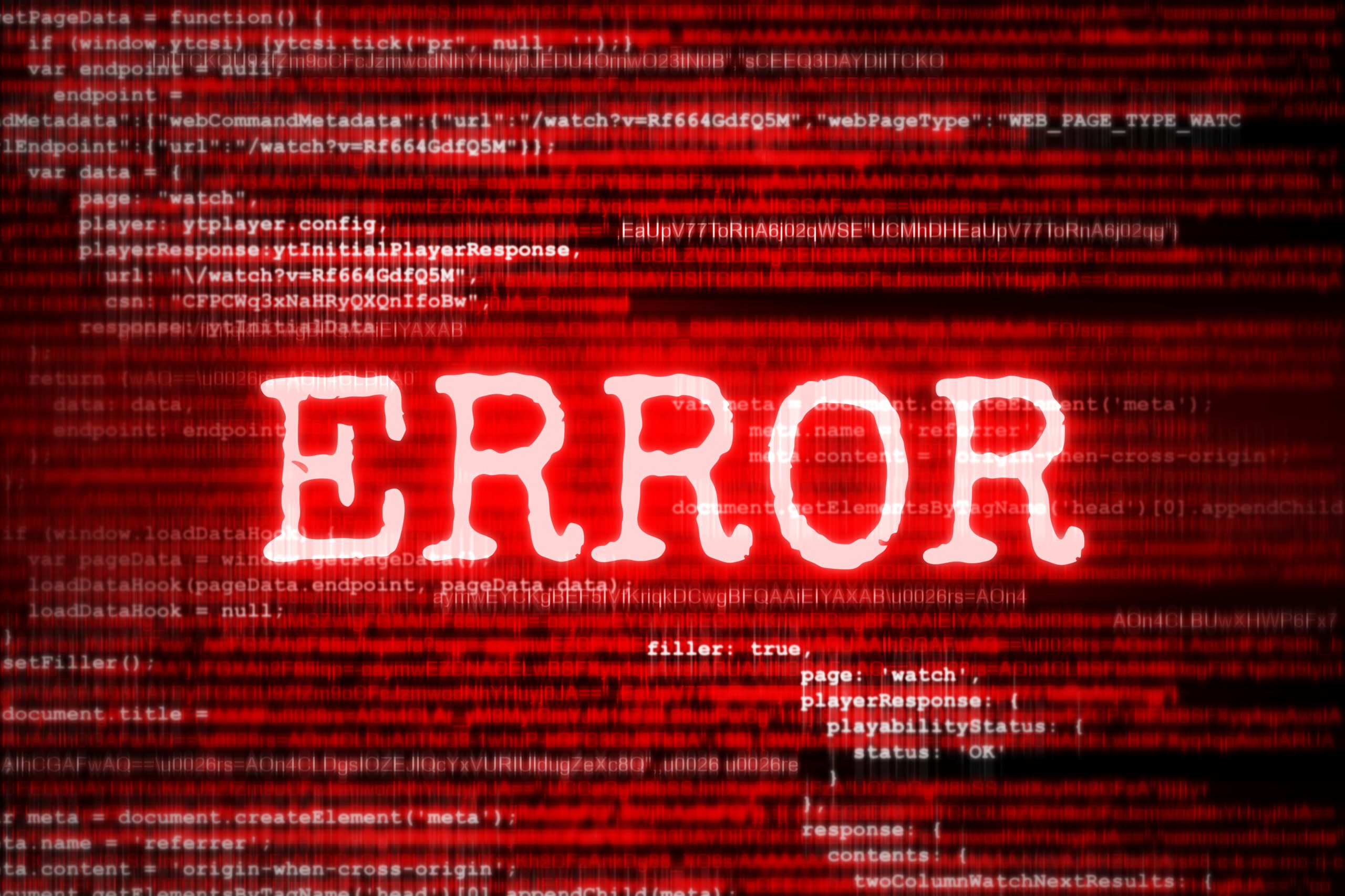 pantalla roja con codigo y error de inscripcion scaledcloud